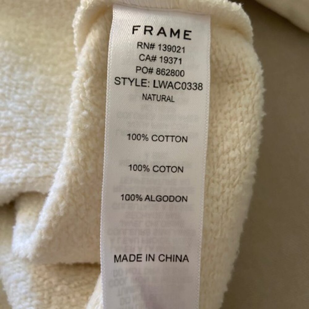 Frame Patchwork Sweatshirt Size Xs - image 5